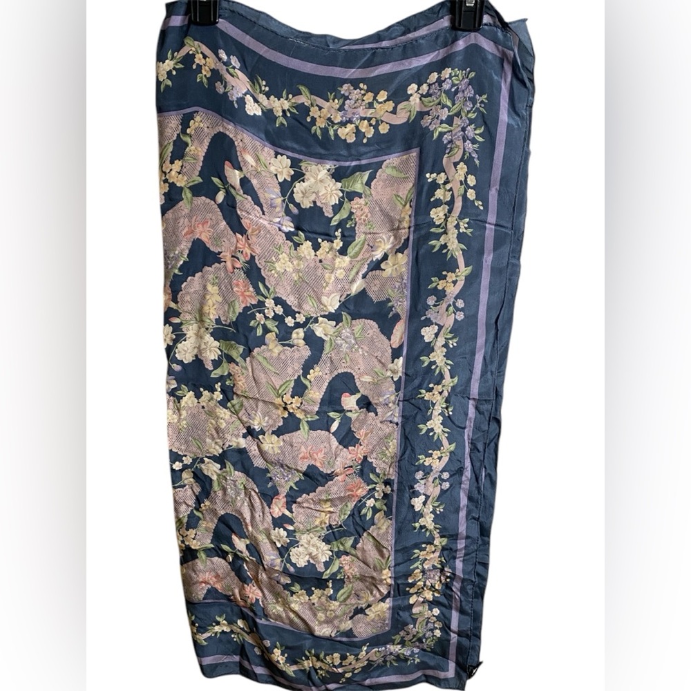 Bloomsbury Floral Scarf 100% Silk